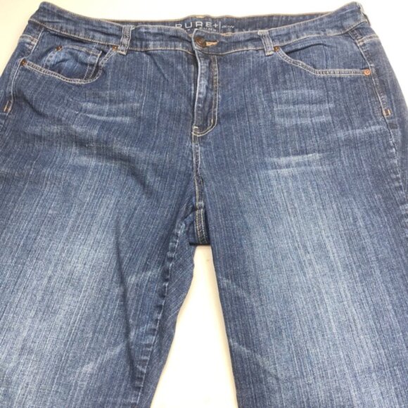 ALFRED SUNG VINTAGE WIDE LEG JEANS 20Wx30 ⭐ - Picture 6 of 9